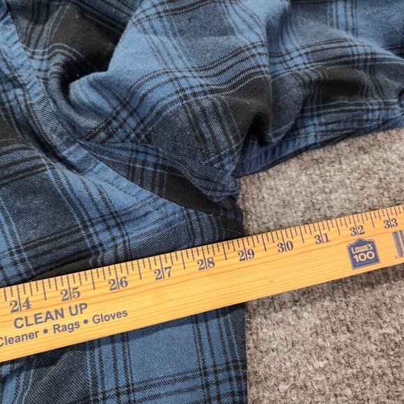 Duluth Free Swingin Relaxed Plaid Gray Brown Button Down Flannel Shirt Mens 2XLT - Picture 11 of 12